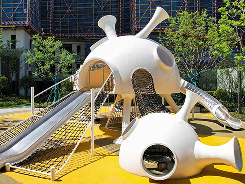 星际太空户外无动力游乐器材实拍图