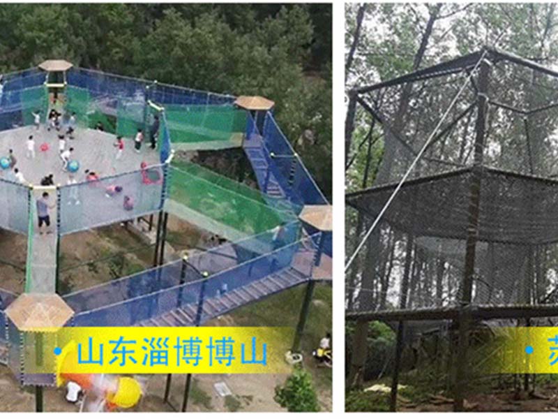 大型高空拓展器材案例效果