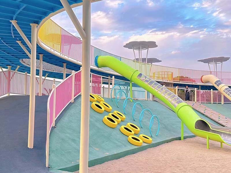 飞碟造型无动力游乐设备