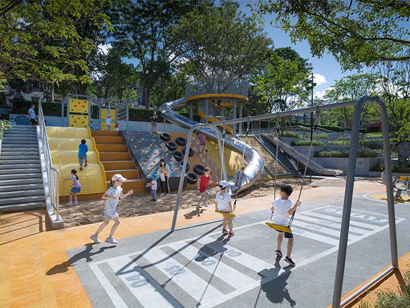 公园儿童无动力游乐设备