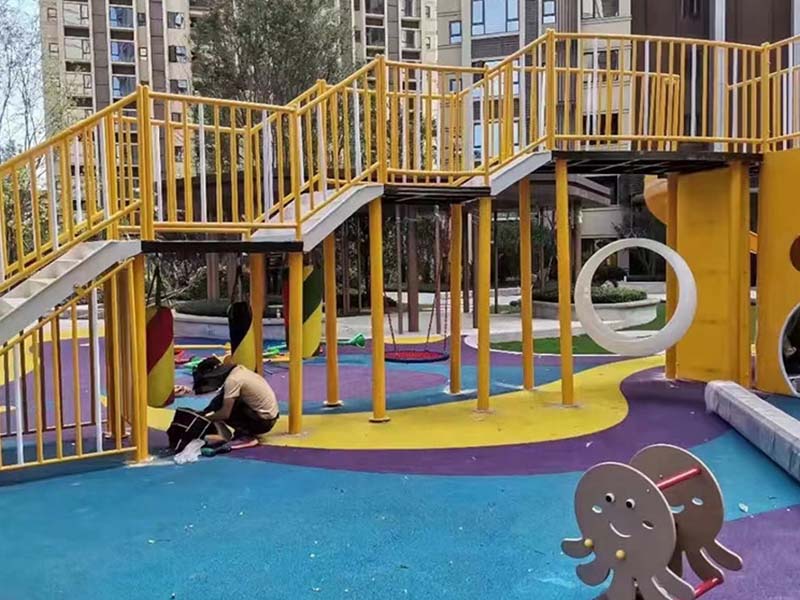 户外网红无动力游乐设备局部图